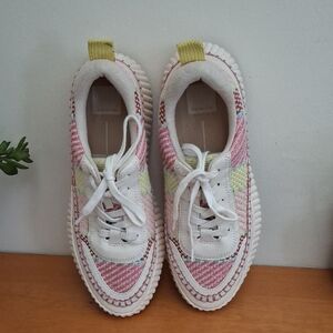 Dolce Vita Pink and Yellow Sneakers_1